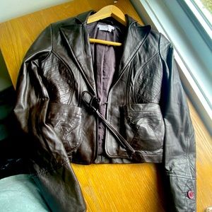 2YK Leather fitted Jacket